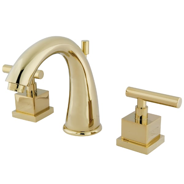 8" Widespread Bathroom Faucet, Polished Brass